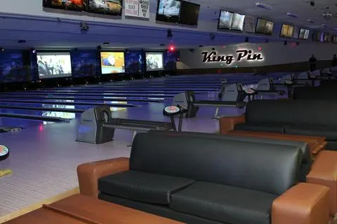 Lanes with sofas and big screens