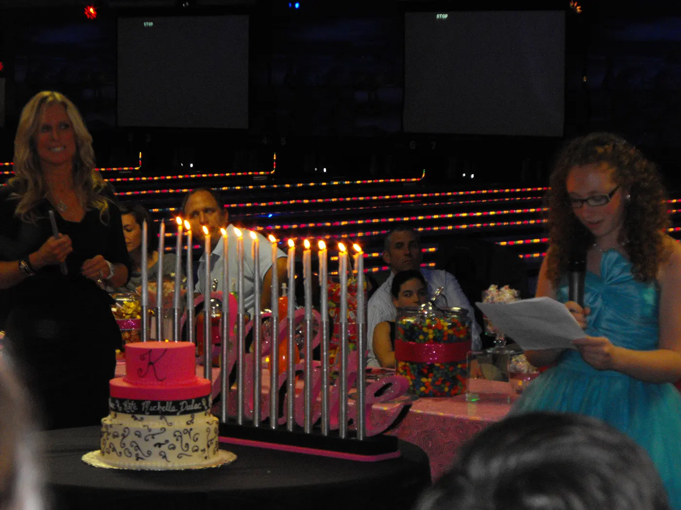 A birthday celebration at King Pin